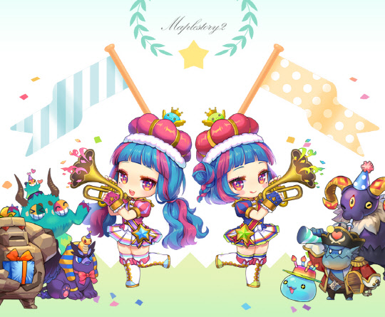 넥슨 '메이플스토리2' 1주년 기념 이미지